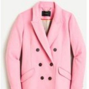 J. Crew Petite Double-breasted topcoat in Italian wool-cashmere NWT